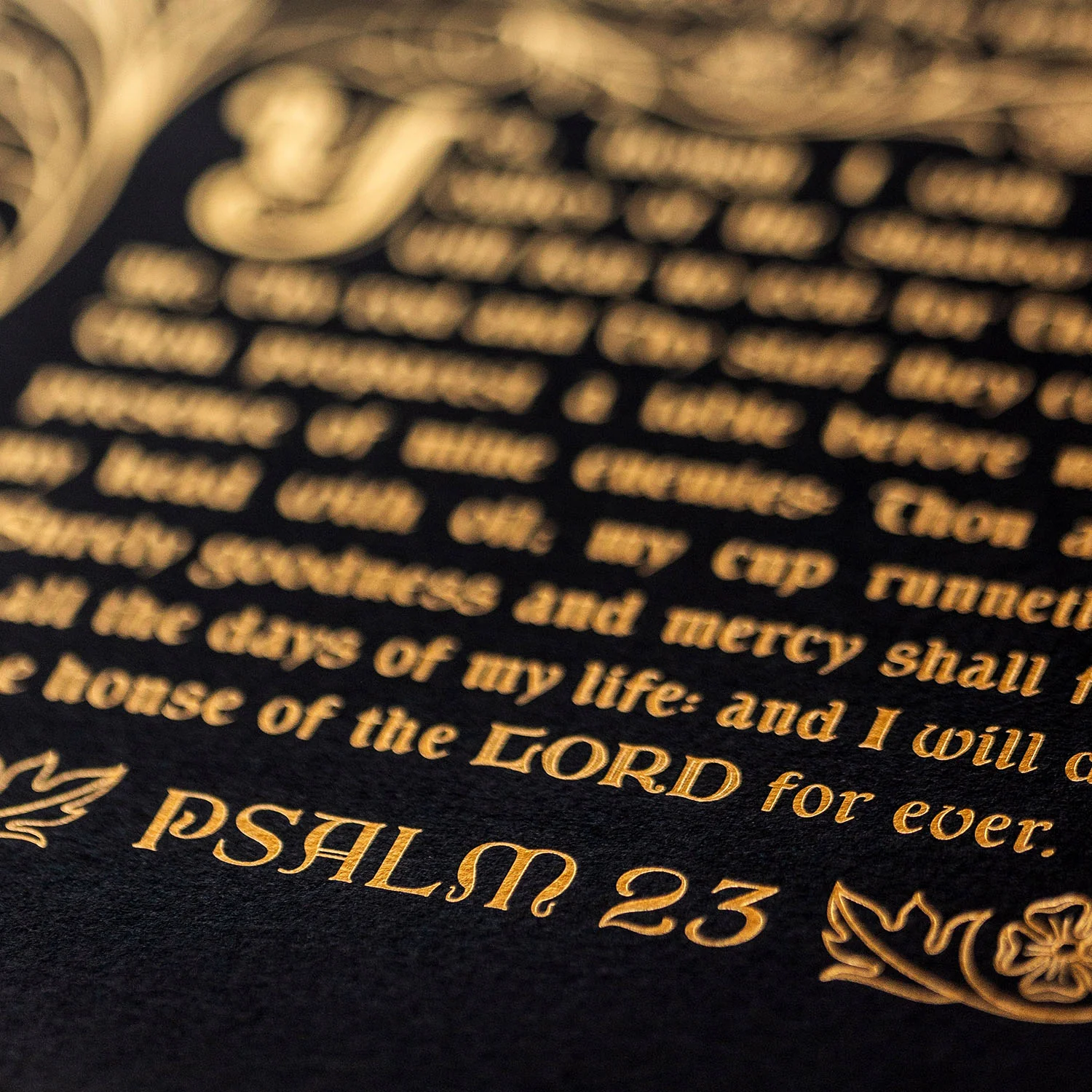 Psalm 23 - Gold/Black - Image 3